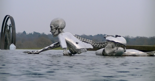 Sculpture from the 2013 Bilderberg Meeting in Watford, England.